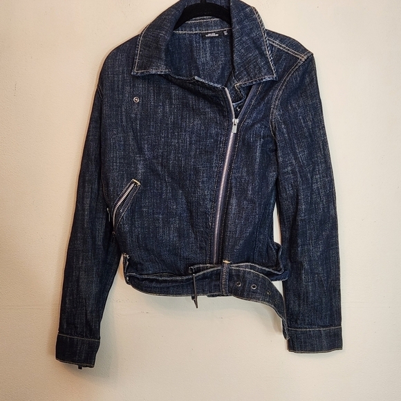 KATE SPADE SATURDAY BELTED JEAN JACKET W ZIPPER - Picture 11 of 12